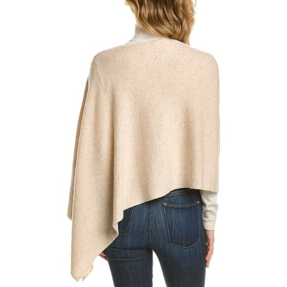 In2 By Incashmere Pearl Wool & Cashmere-Blend Topper, Brown - Picture 2 of 3